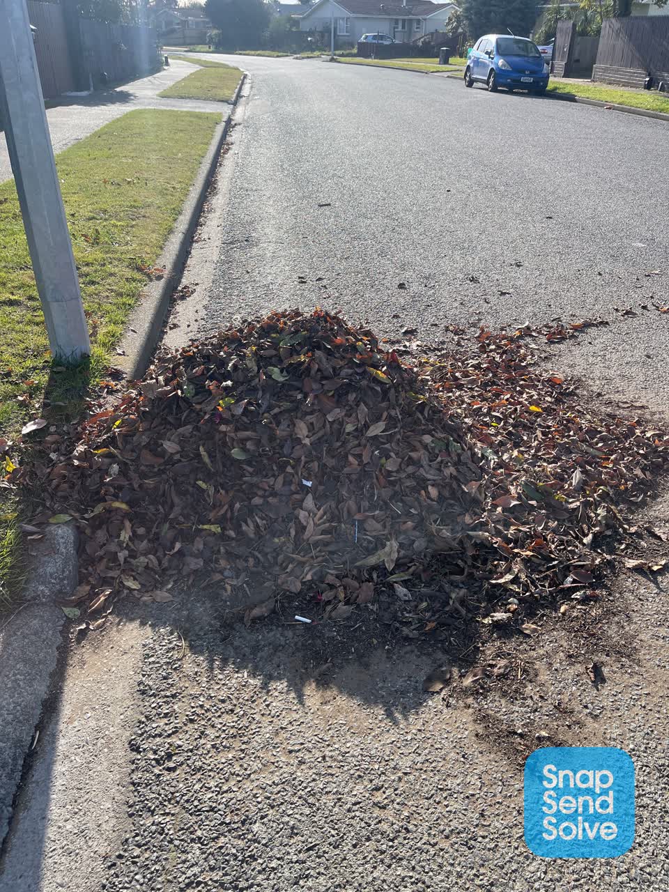 The photograph attached to this roading/streets report