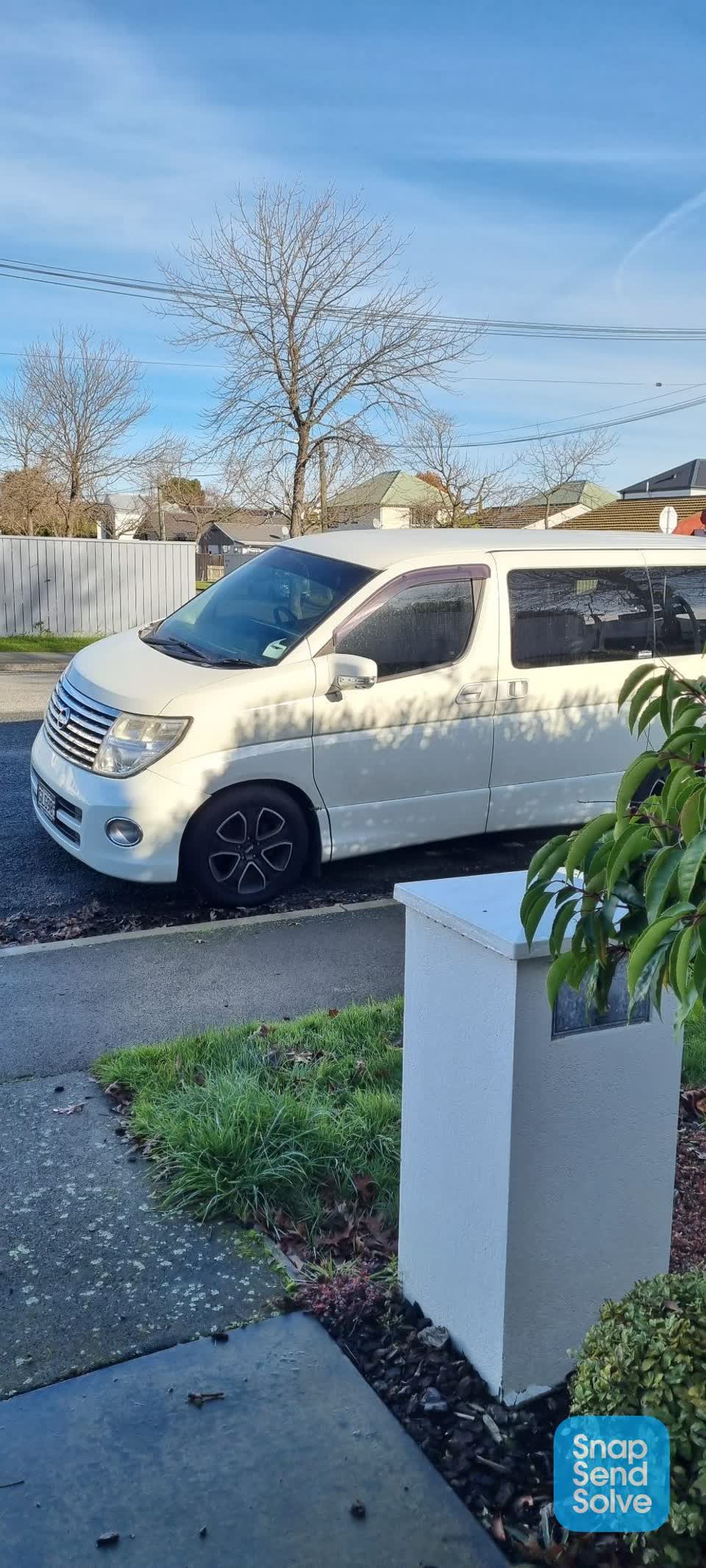 The photograph attached to this roading/streets report
