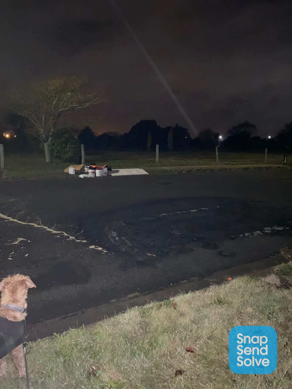 The photograph attached to this rubbish/recycling report