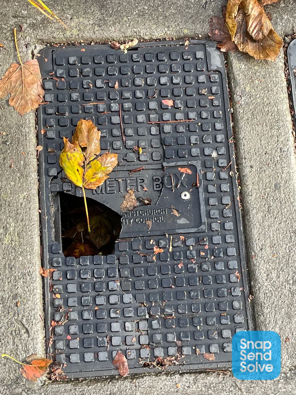 The photograph attached to this roading/streets report