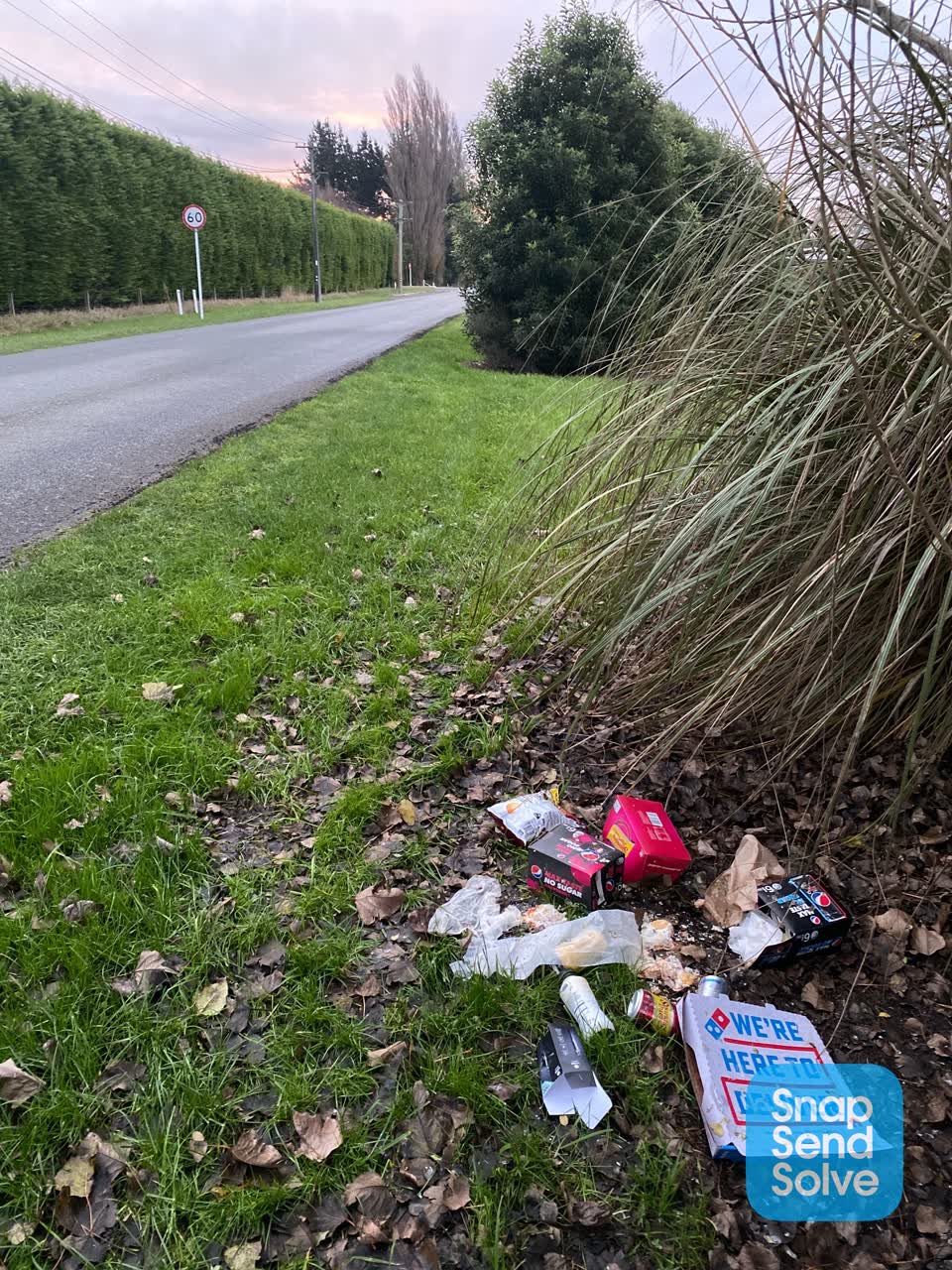 The photograph attached to this rubbish/recycling report