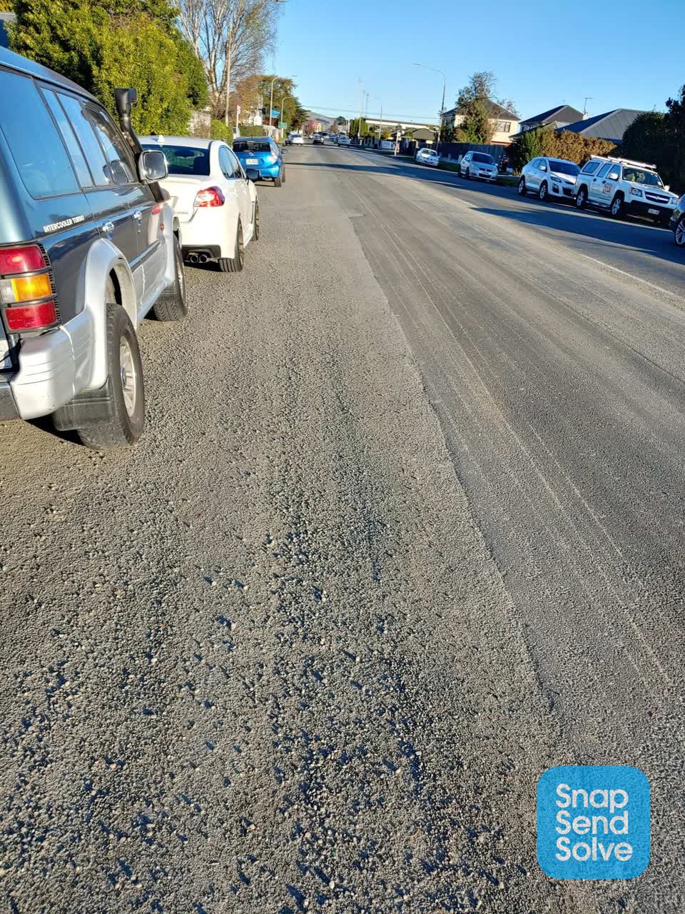 The photograph attached to this roading/streets report