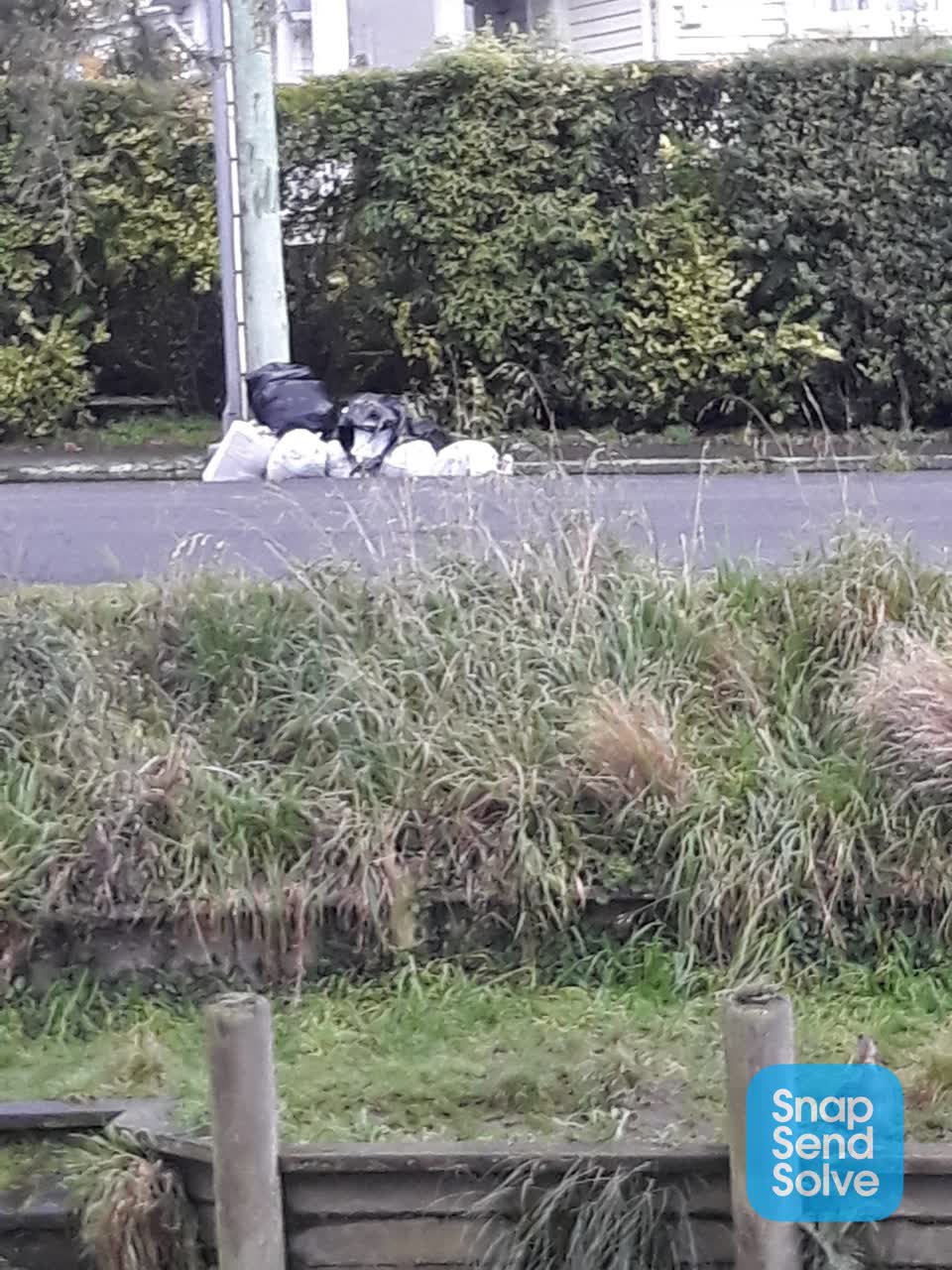 The photograph attached to this rubbish/recycling report
