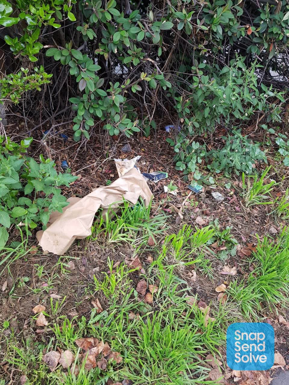 The photograph attached to this rubbish/recycling report