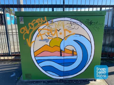 Graffiti, a report photo