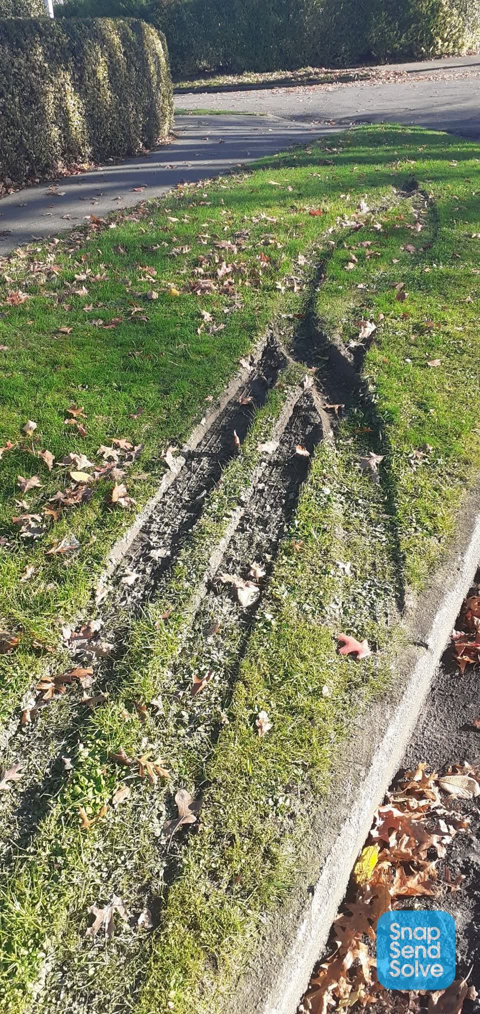 The photograph attached to this roading/streets report