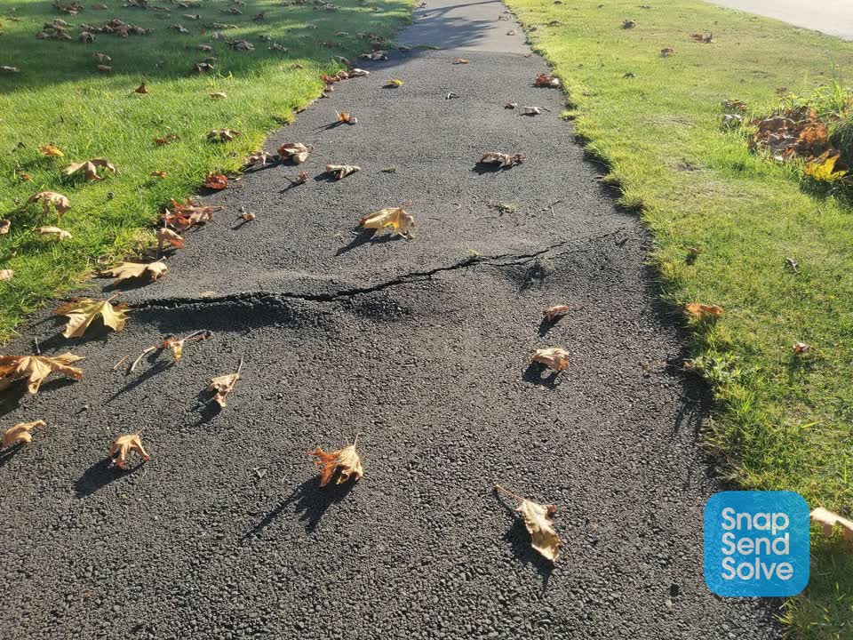 The photograph attached to this roading/streets report