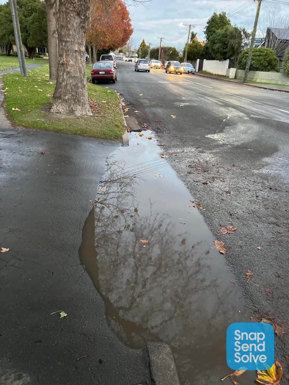 The photograph attached to this wastewater/stormwater report