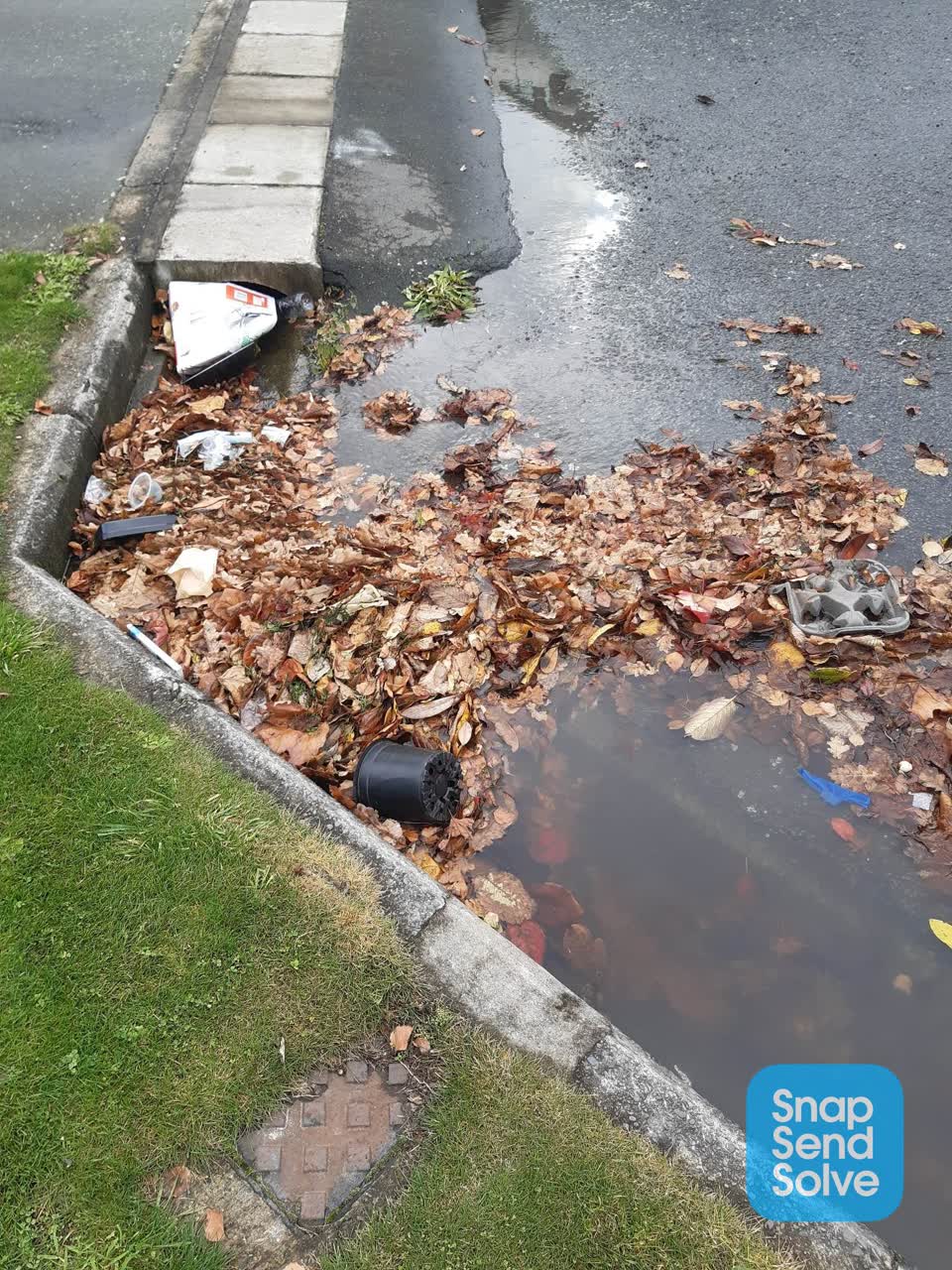 The photograph attached to this wastewater/stormwater report
