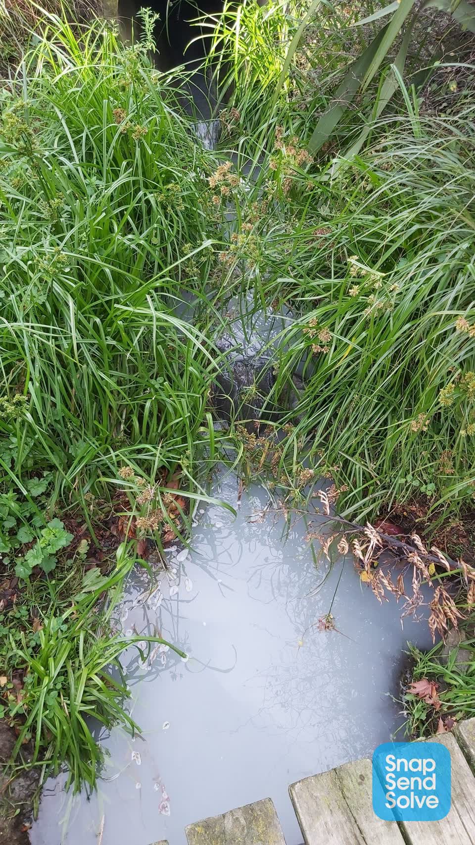The photograph attached to this wastewater/stormwater report
