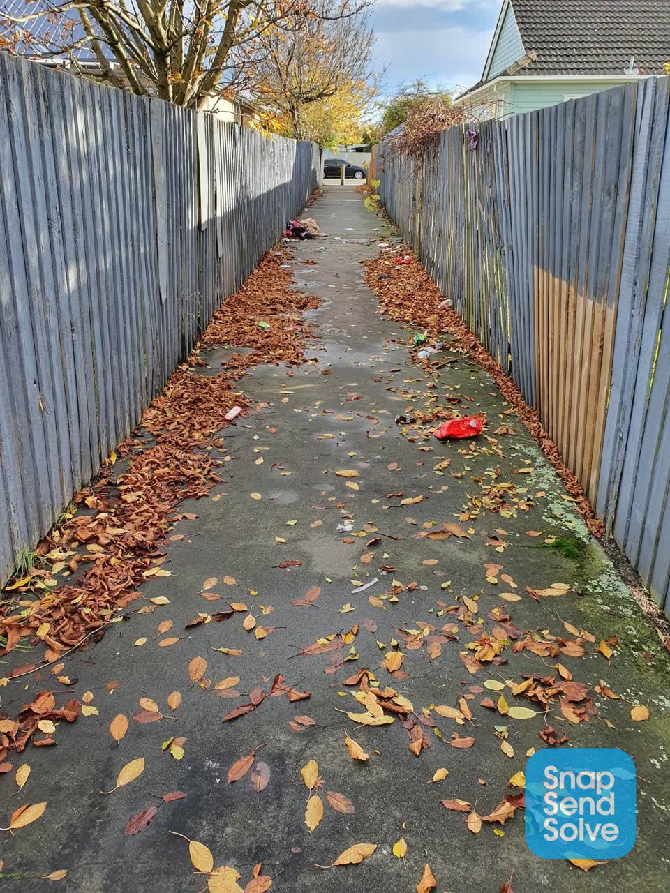 The photograph attached to this rubbish/recycling report