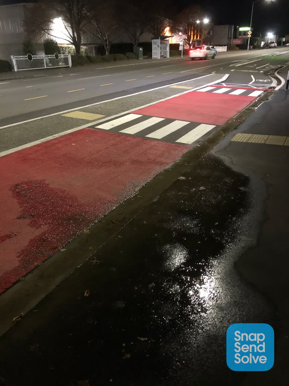 The photograph attached to this water leak report