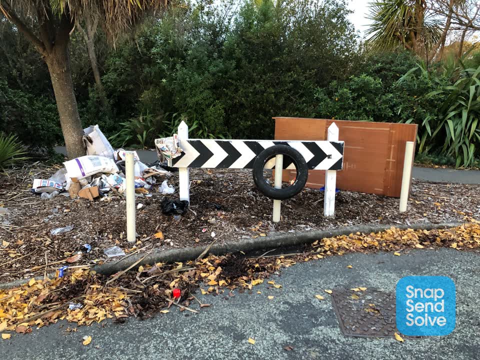 The photograph attached to this rubbish/recycling report