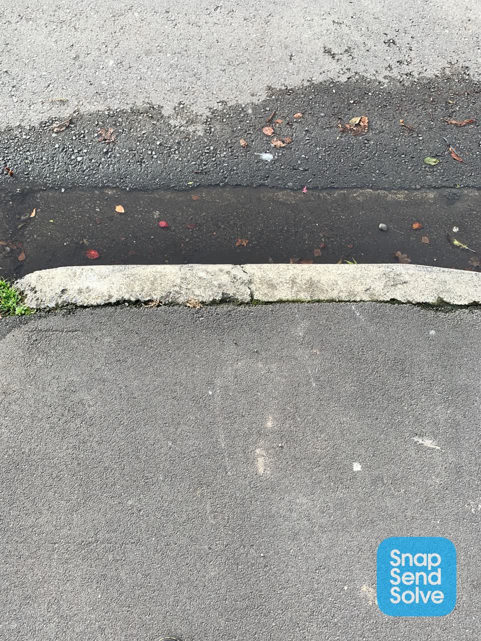 The photograph attached to this water leak report