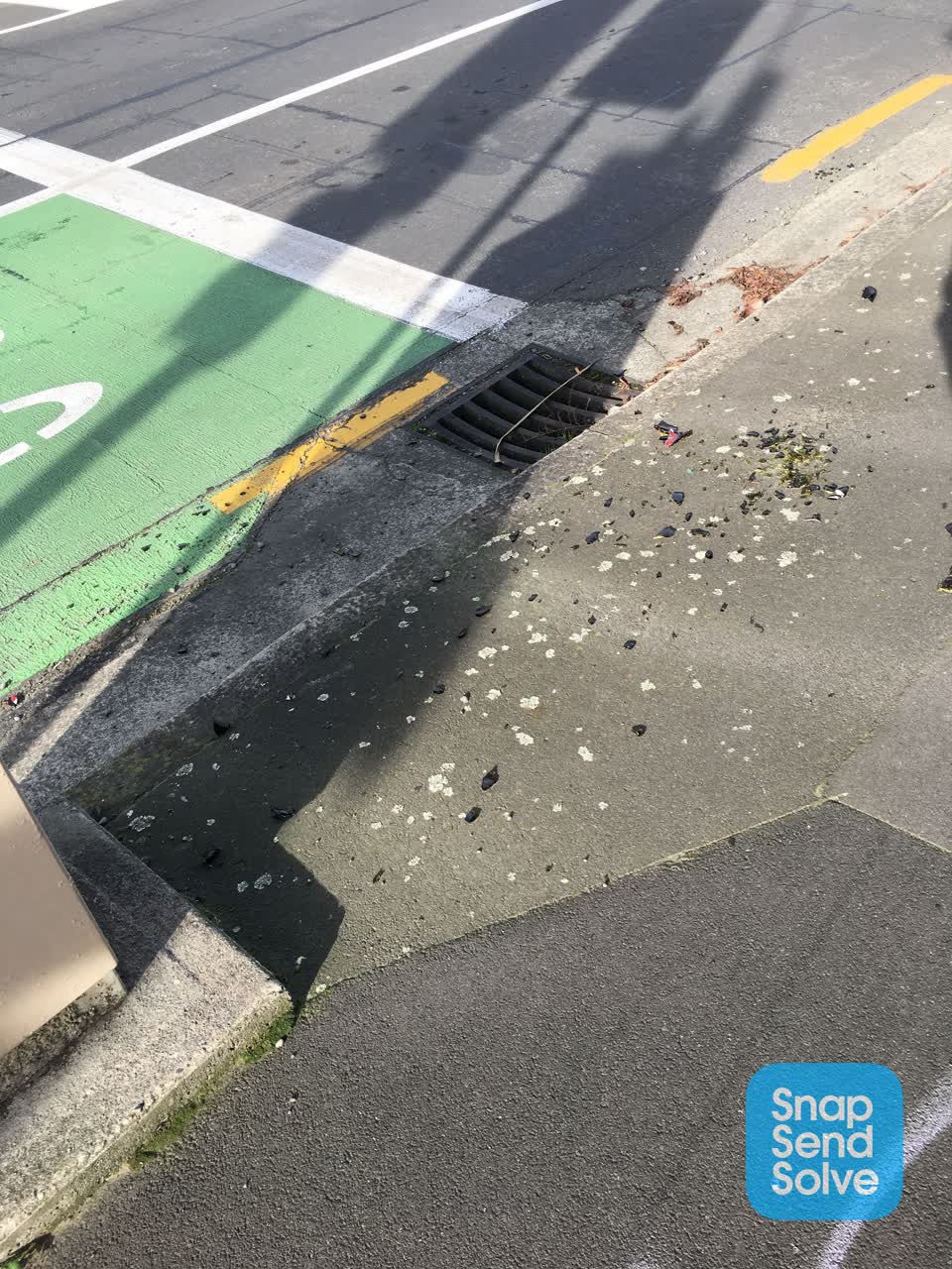 The photograph attached to this roading/streets report