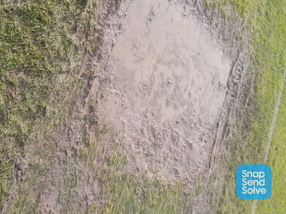 The photograph attached to this water leak report