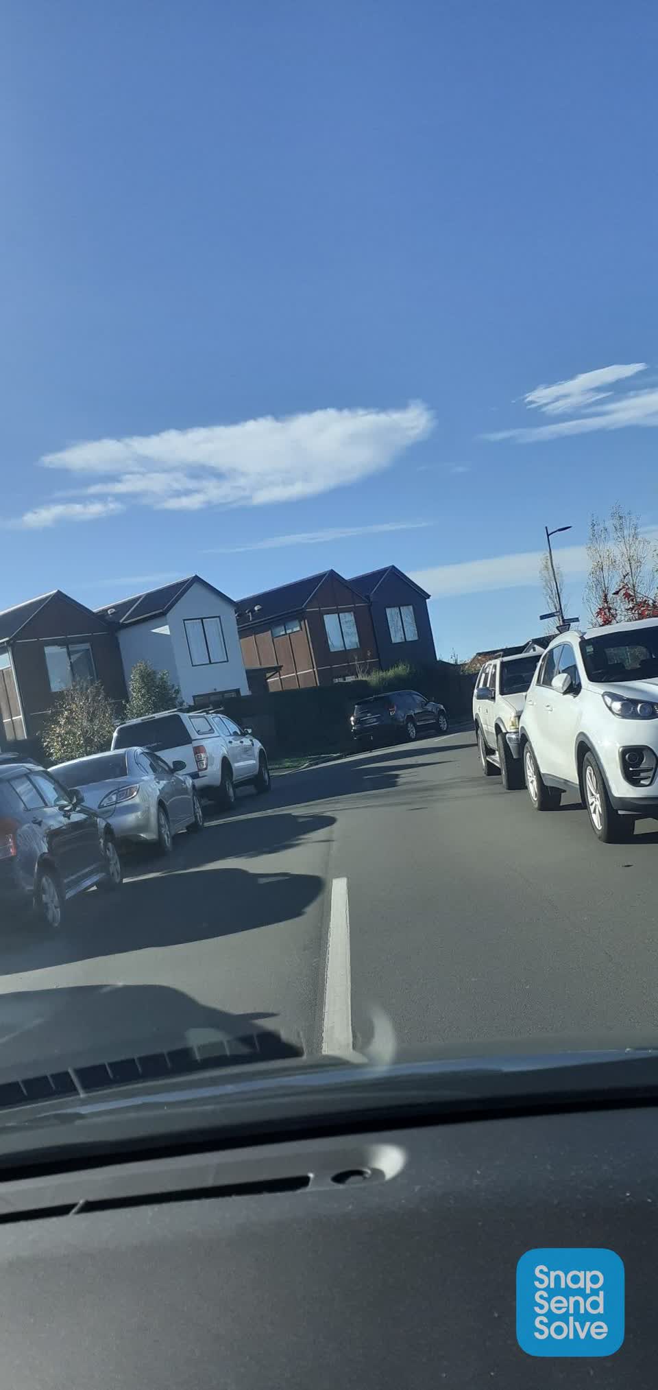 The photograph attached to this roading/streets report