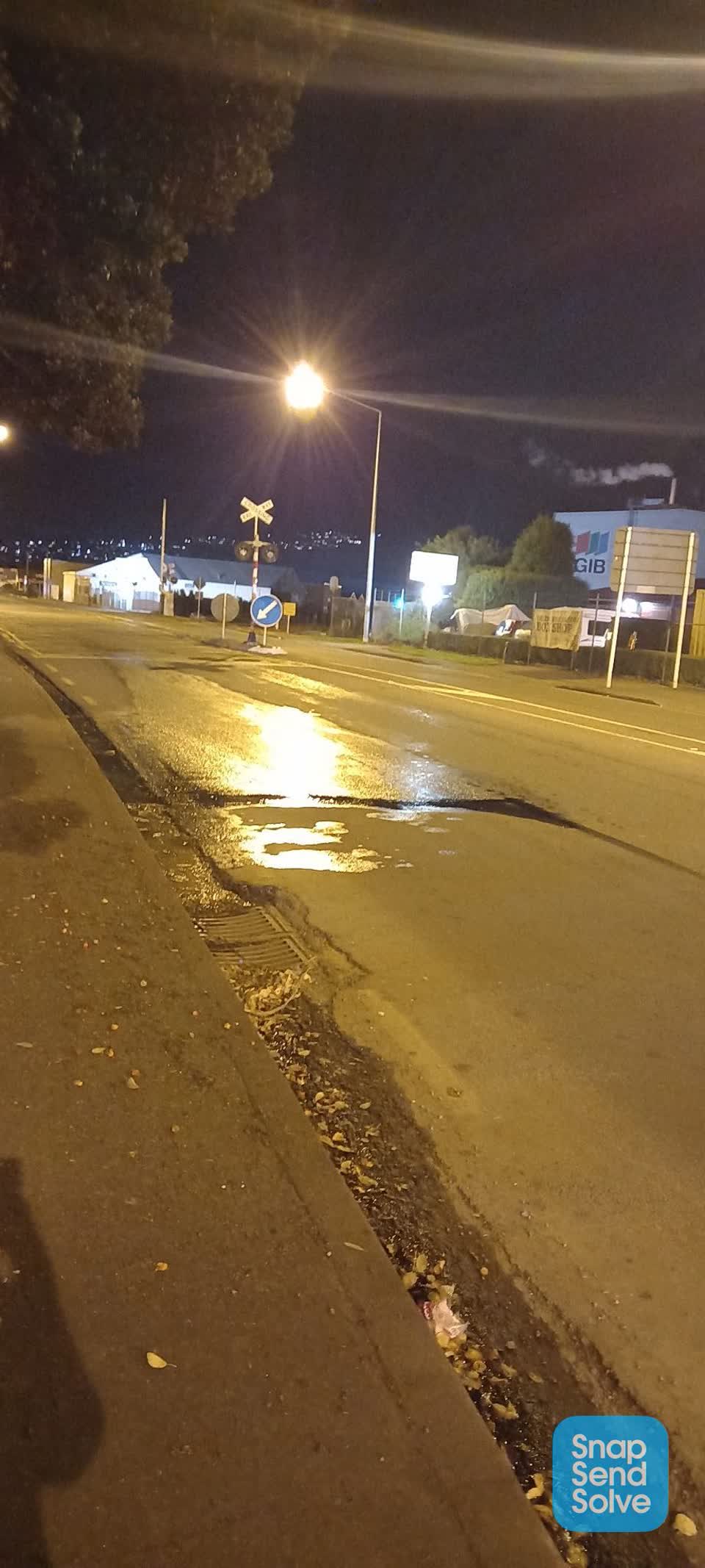 The photograph attached to this water leak report