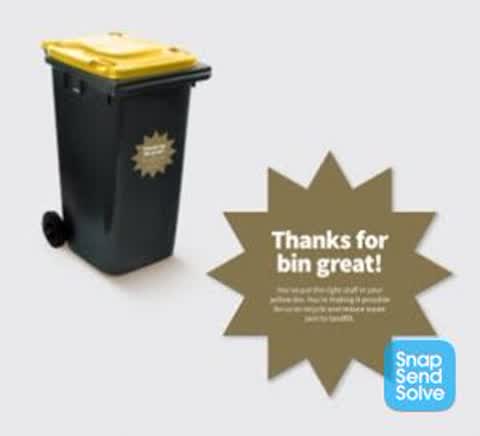 Rubbish/Recycling, a report photo