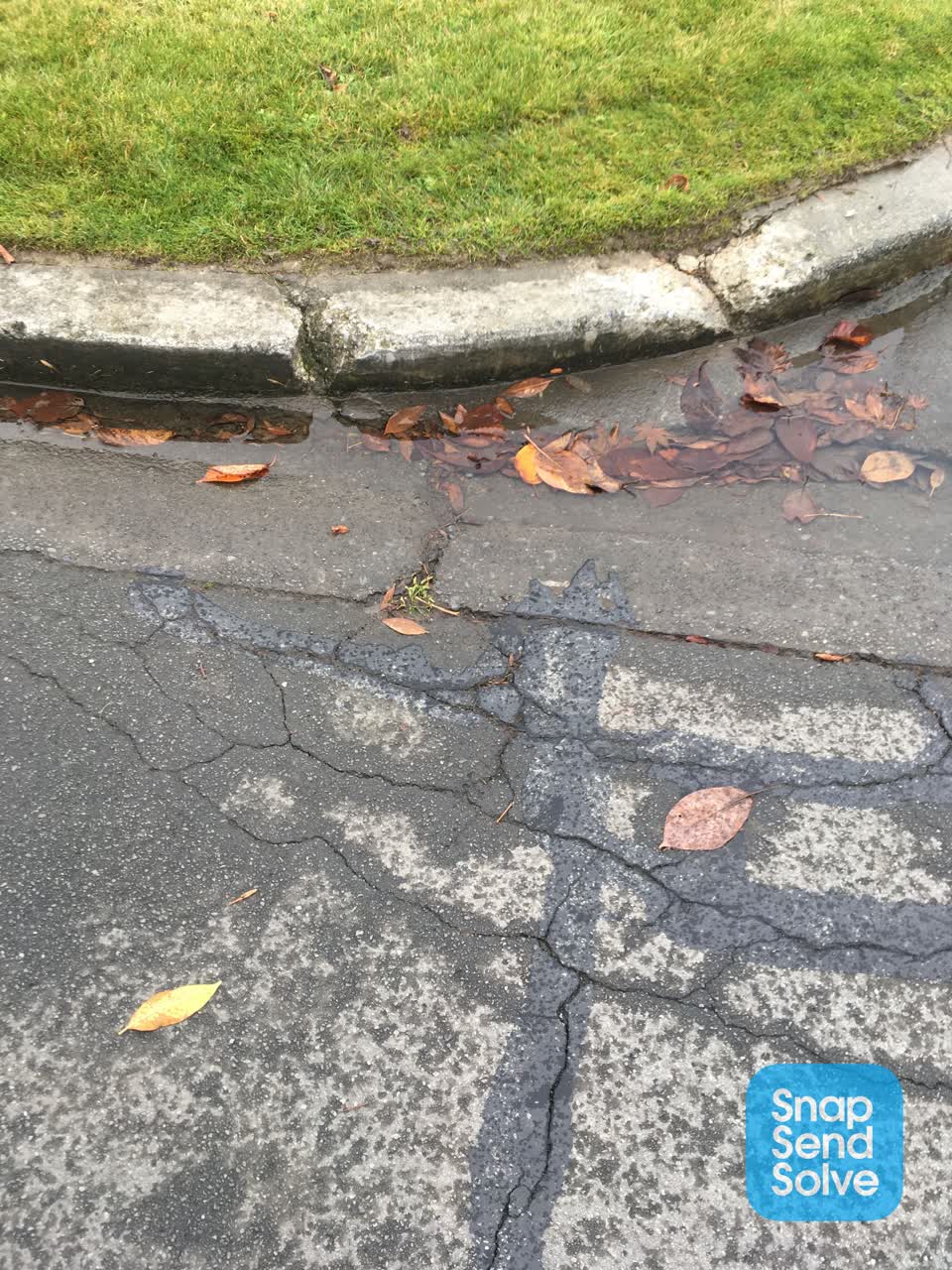 The photograph attached to this roading/streets report