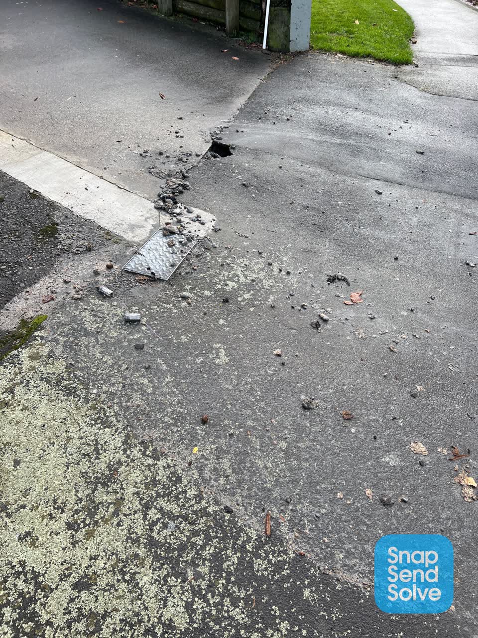 The photograph attached to this sewer - leak / blockage report