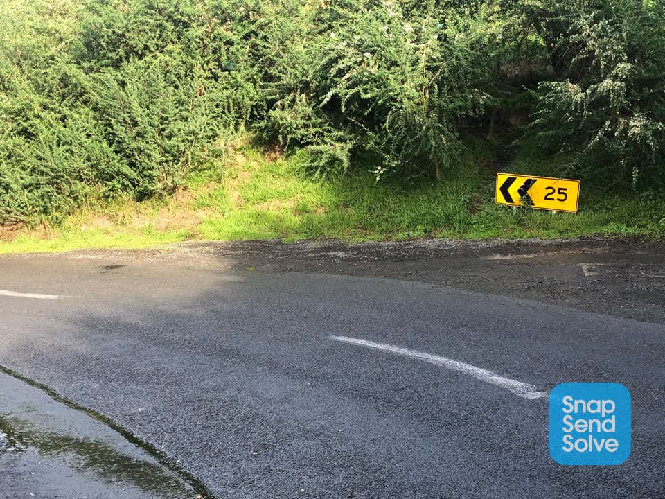 The photograph attached to this roading/streets report