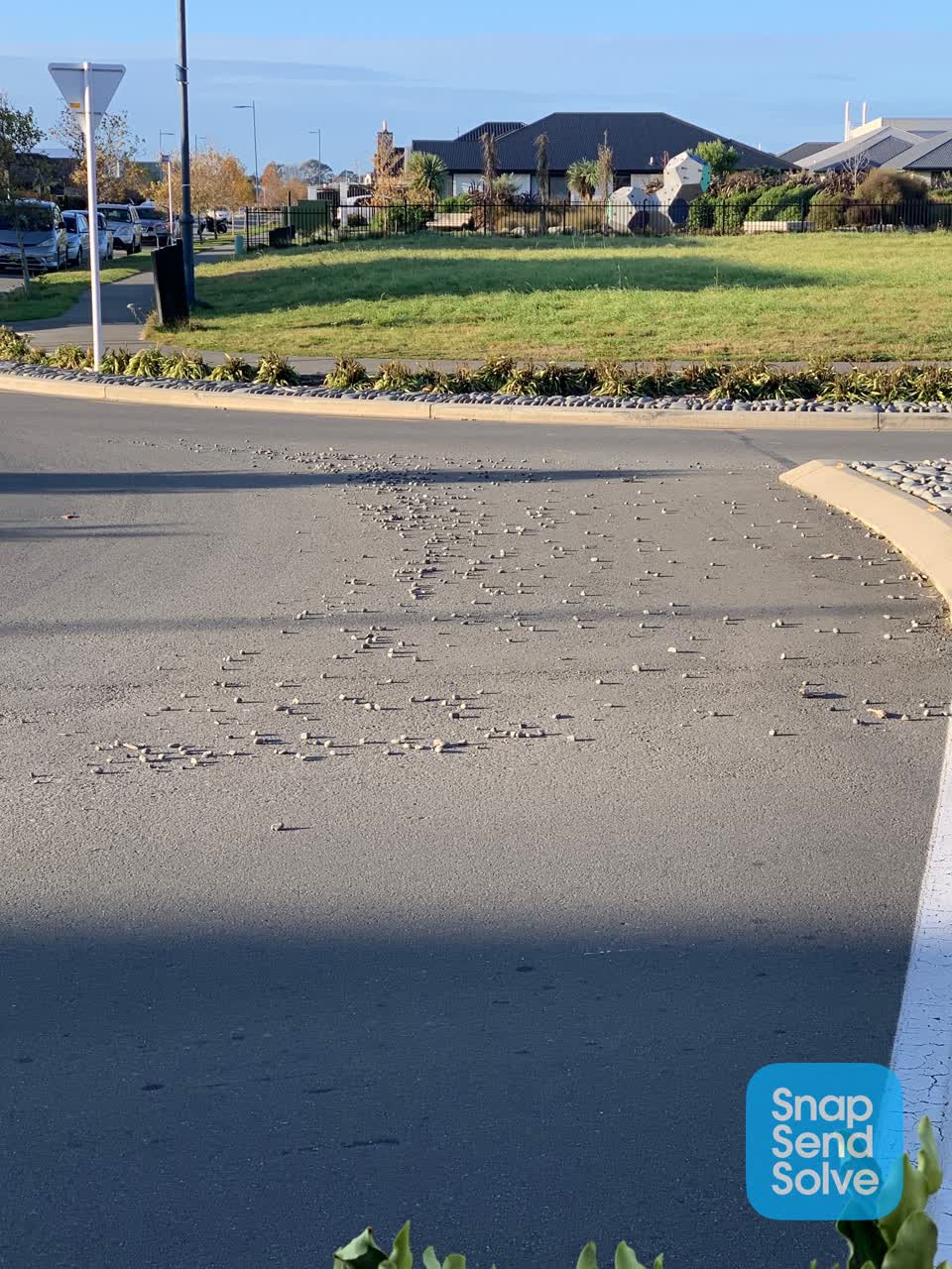 The photograph attached to this roading/streets report