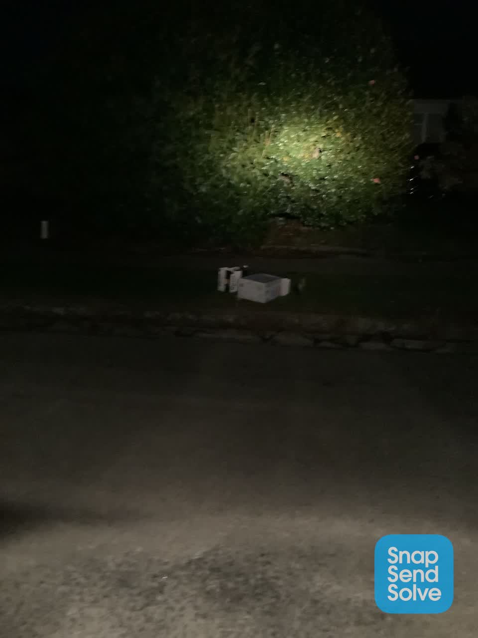 The photograph attached to this rubbish/recycling report