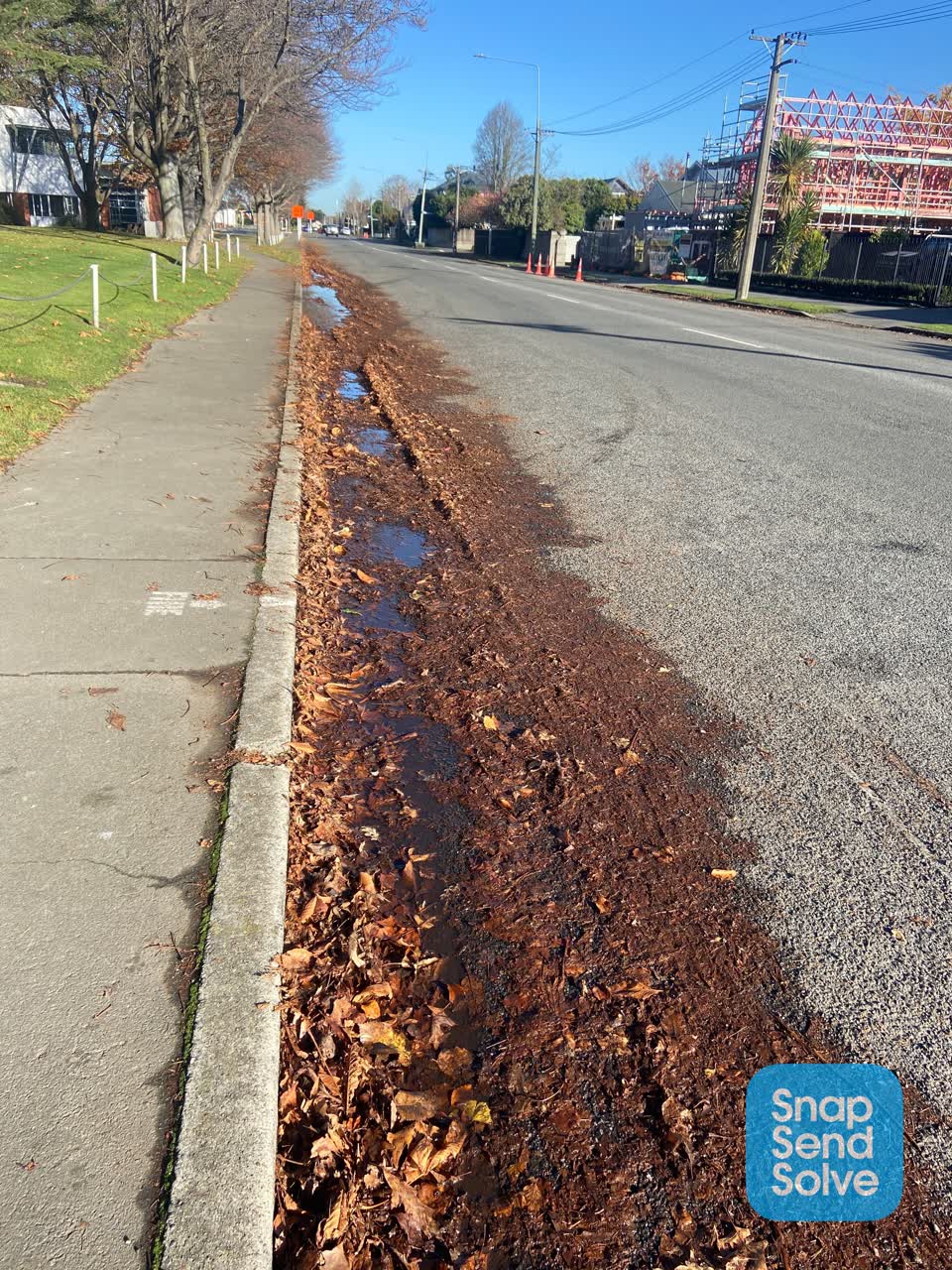 The photograph attached to this wastewater/stormwater report