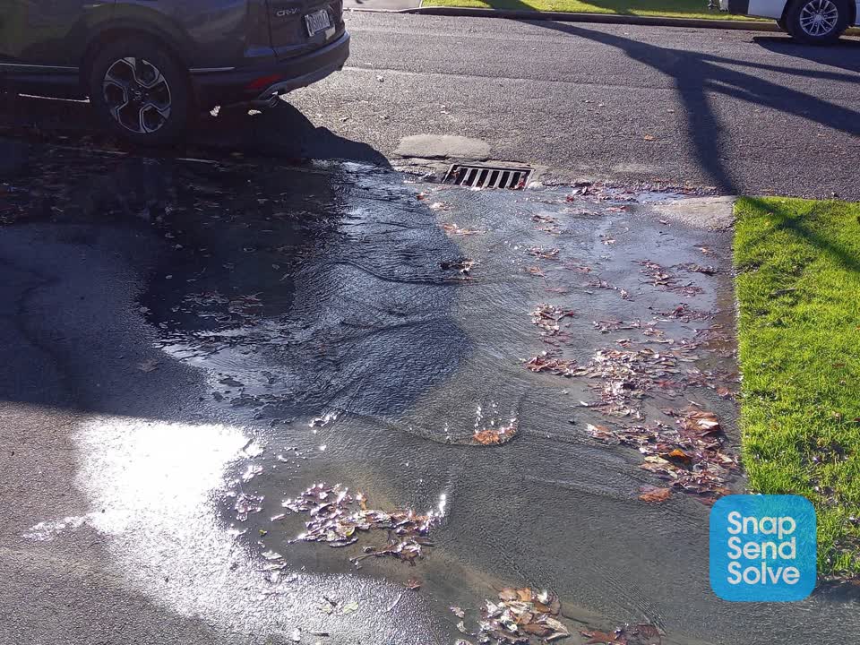 The photograph attached to this water leak report