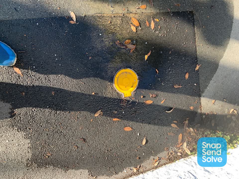 The photograph attached to this water leak report