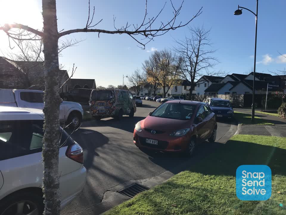The photograph attached to this roading/streets report