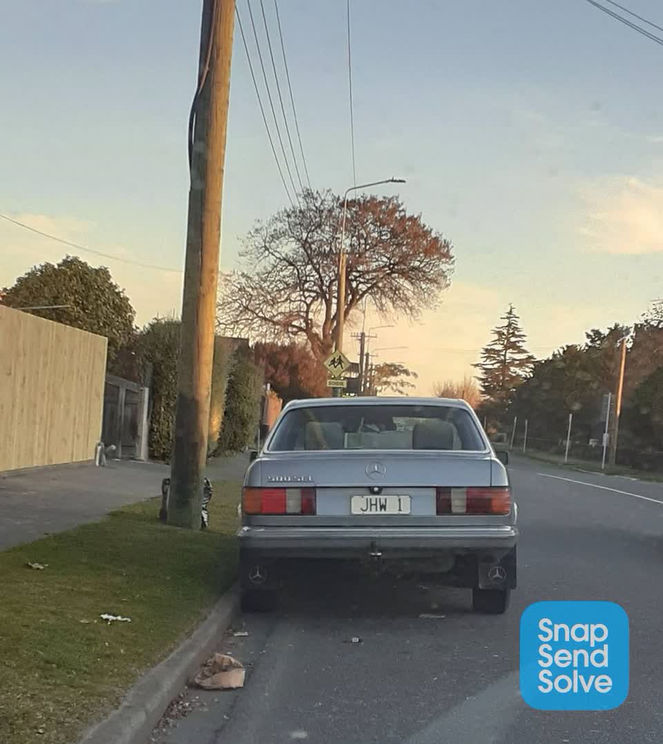 The photograph attached to this roading/streets report