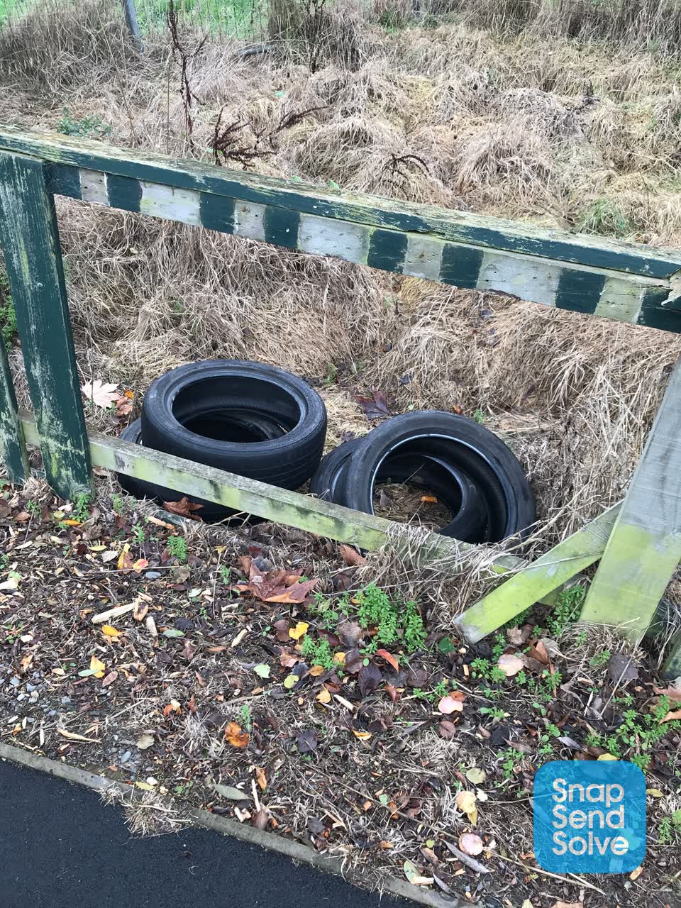 The photograph attached to this rubbish/recycling report