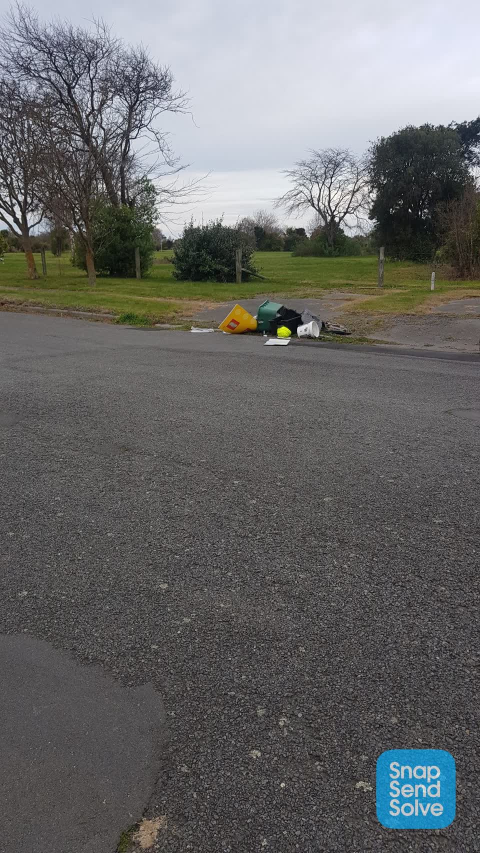 The photograph attached to this rubbish/recycling report