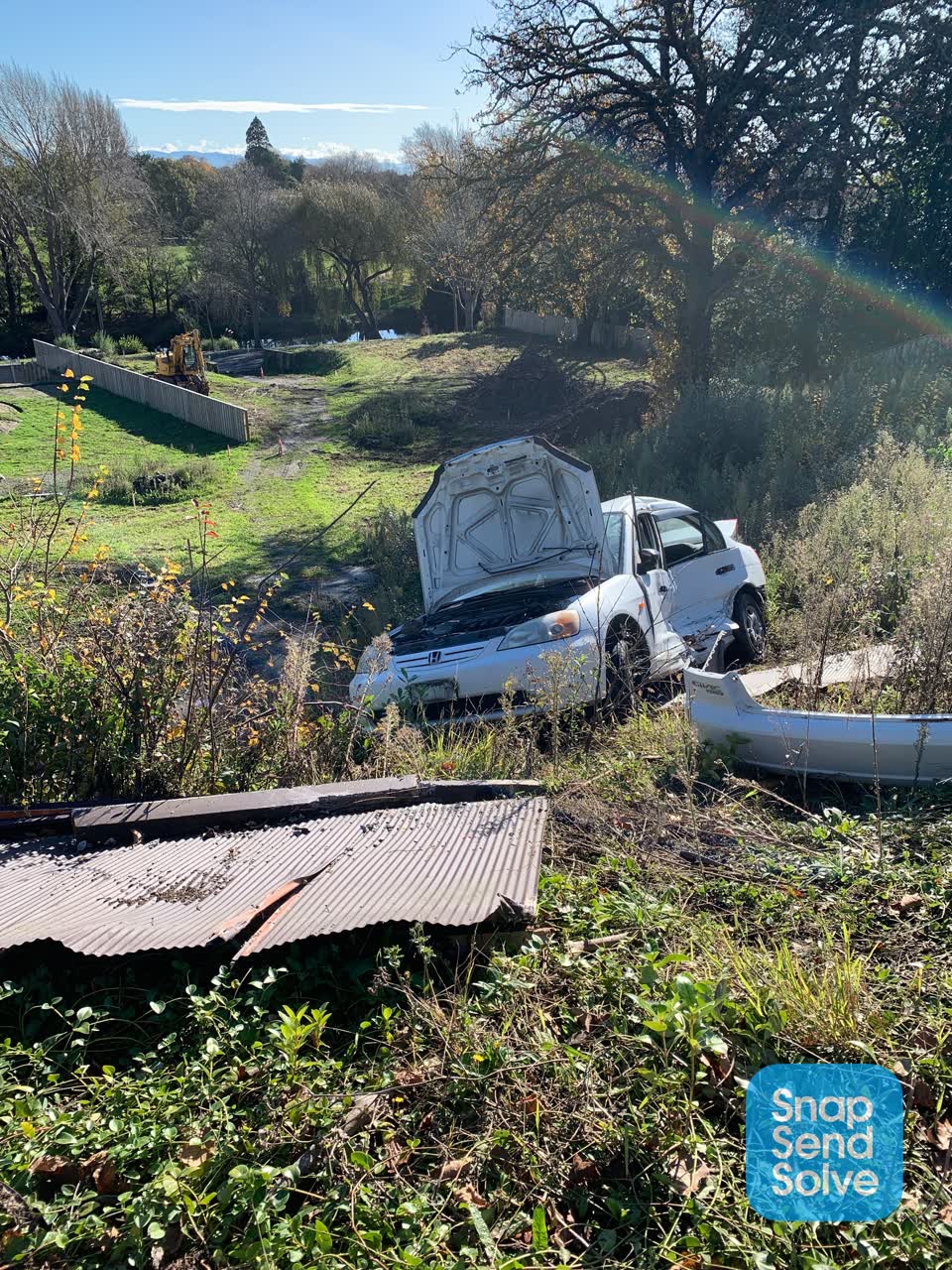 The photograph attached to this roading/streets report