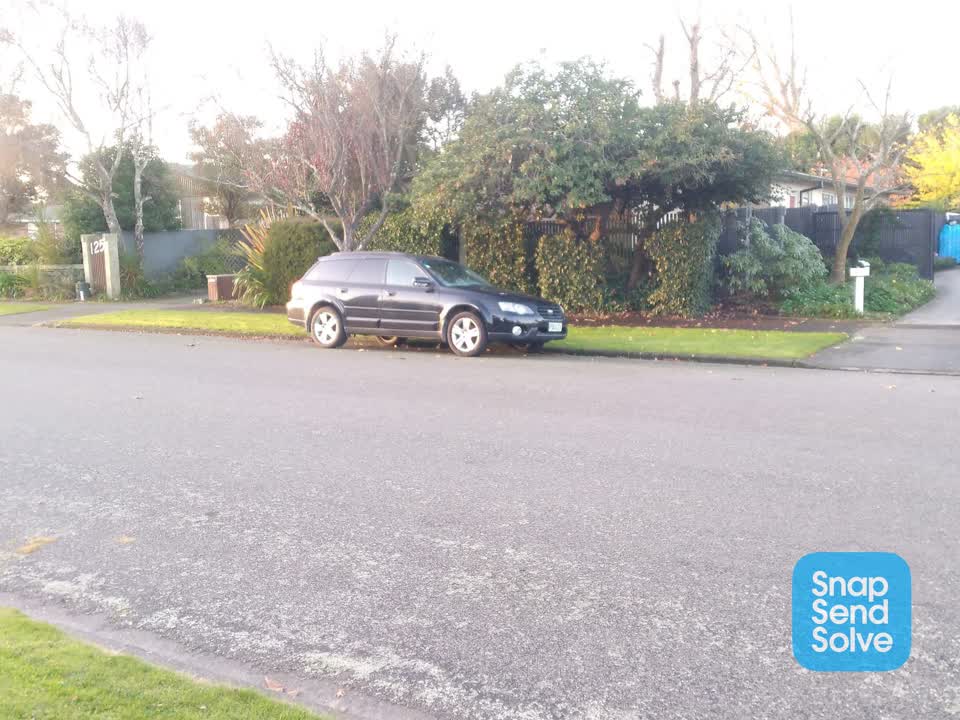 The photograph attached to this roading/streets report