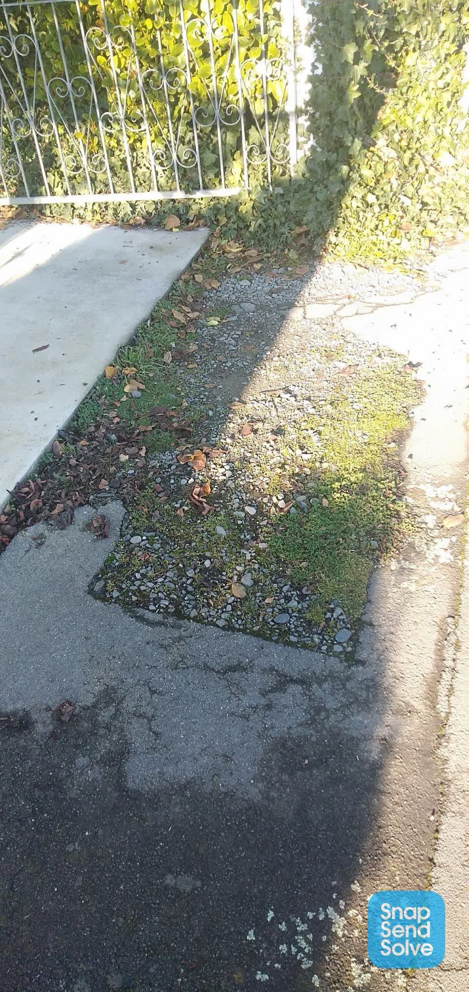 The photograph attached to this roading/streets report