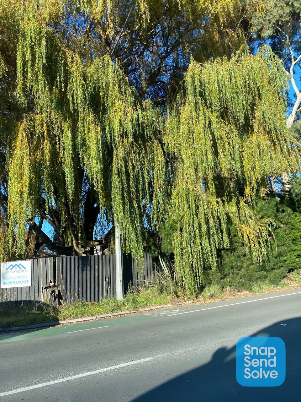 The photograph attached to this roading/streets report