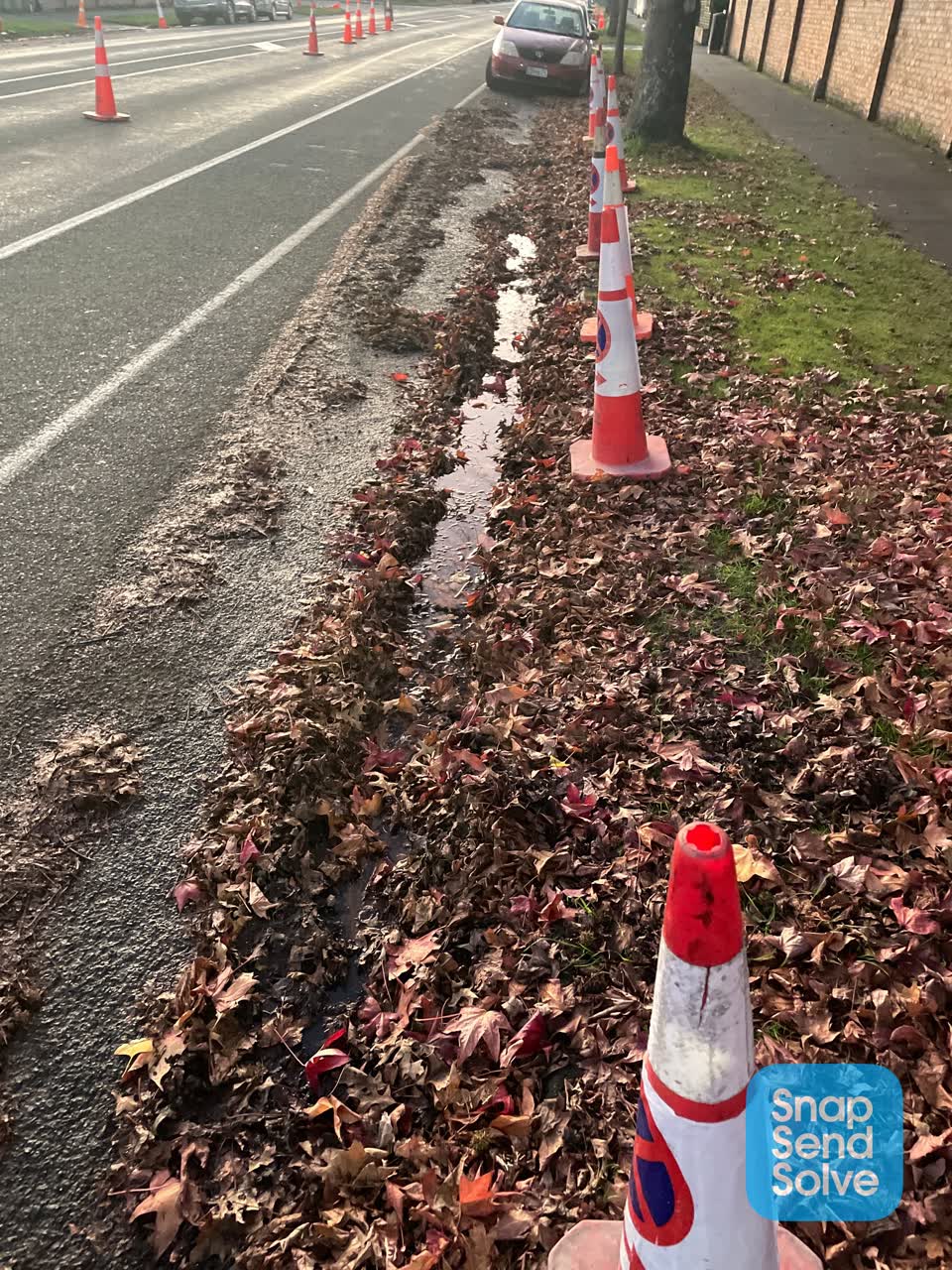 The photograph attached to this wastewater/stormwater report