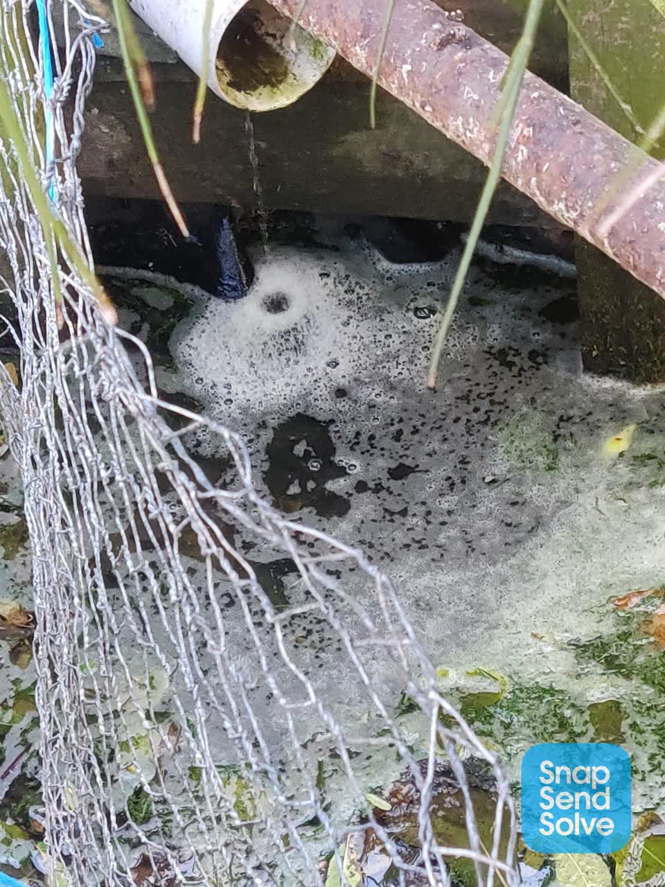 The photograph attached to this wastewater/stormwater report
