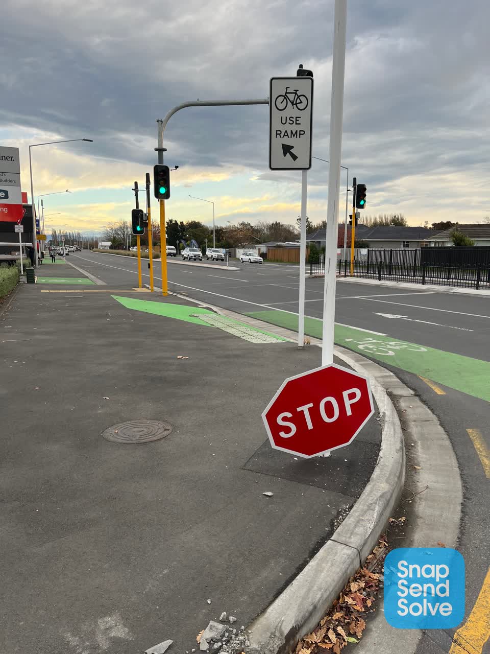 The photograph attached to this roading/streets report
