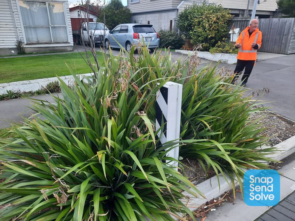 The photograph attached to this roading/streets report