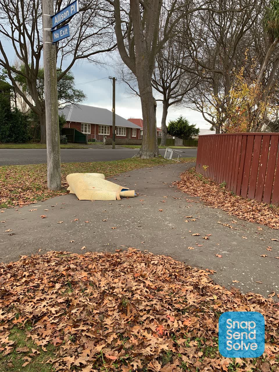 The photograph attached to this rubbish/recycling report