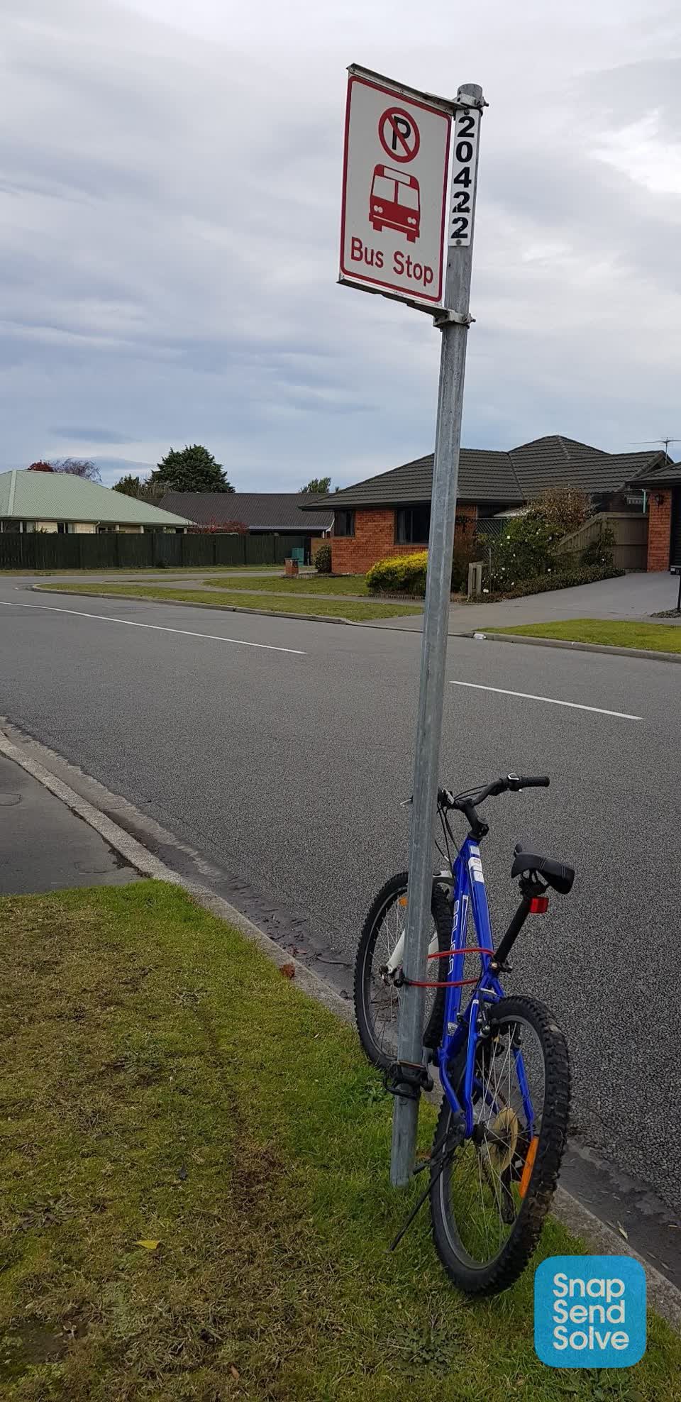 The photograph attached to this roading/streets report