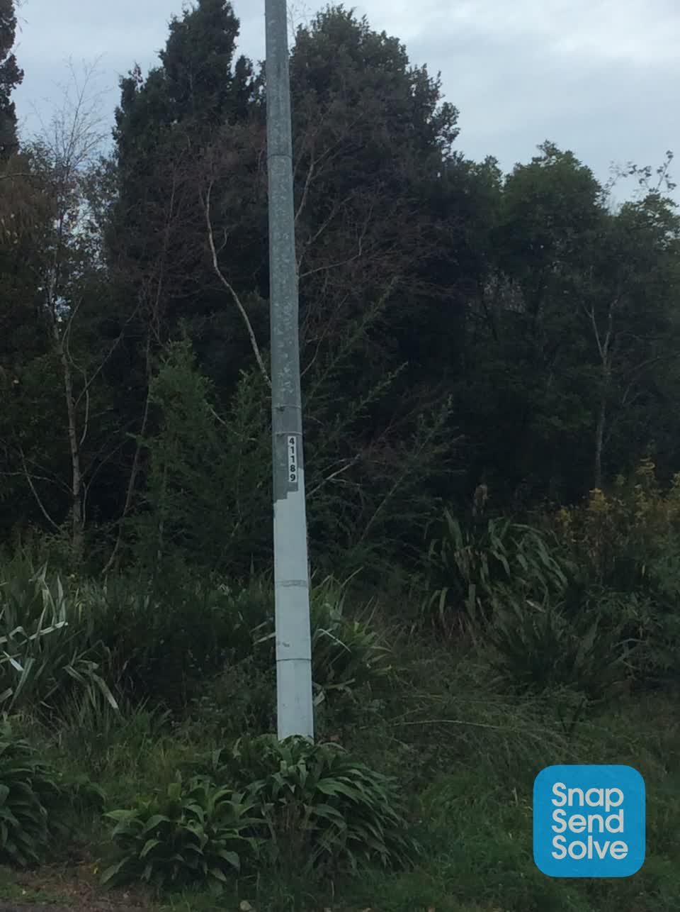 The photograph attached to this roading/streets report