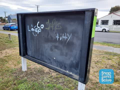 Graffiti, a report photo