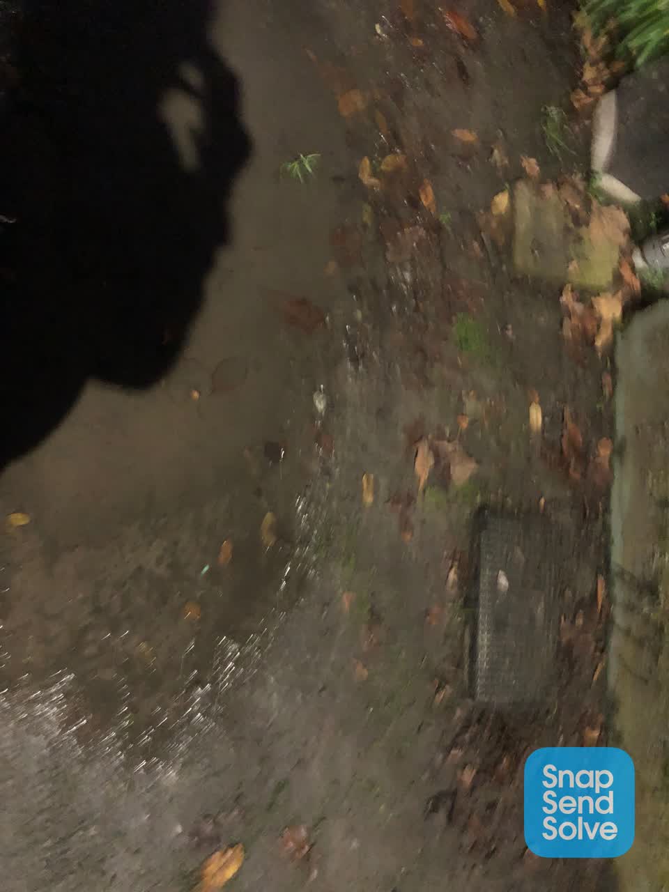 The photograph attached to this water leak report