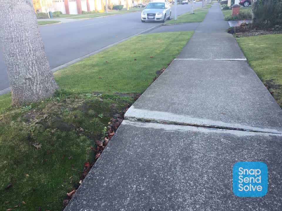 The photograph attached to this roading/streets report