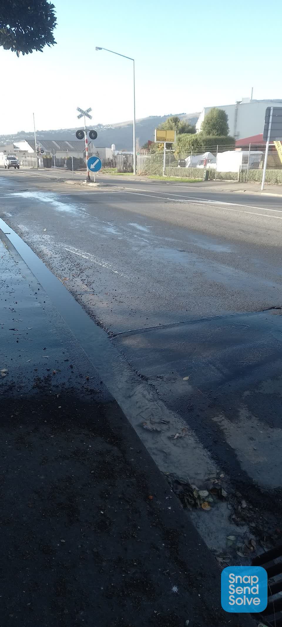 The photograph attached to this water leak report